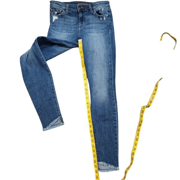 JOE'S Med Wash Distressed Raw Frayed Hem in Larissa Jeans W25 - Picture 5 of 8